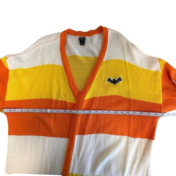 Disney Her Universe Halloween Candy Corn Cardigan Mickey & Minnie Size 2 (18-20) - Picture 13 of 16